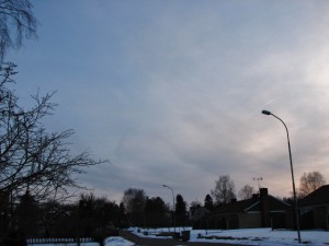 Kvällshimmel över Fågelfors