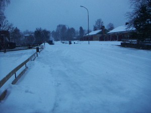 Kyrkogatan ikväll 