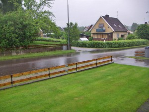 Kraftiga regnskurar ikväll