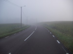 Dimmig morgon igen.