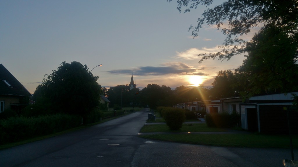 Lite sol tidigt i morse.