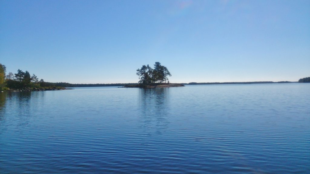 Bilden tagen på sjön Allgunnen idag på vår fisketur.